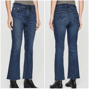 •AG ADRIANO GOLDSCHMIED• Farrah High Rise Boot Crop Jeans 9Ys Control Wash 27R